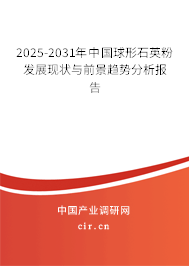 2025-2031年中國球形石英粉發(fā)展現(xiàn)狀與前景趨勢分析報(bào)告
